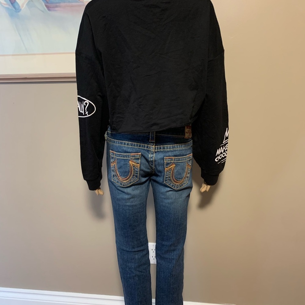 True Religion Women's Rainbow Gina Blue Jeans Size 26 - Picture 7 of 14